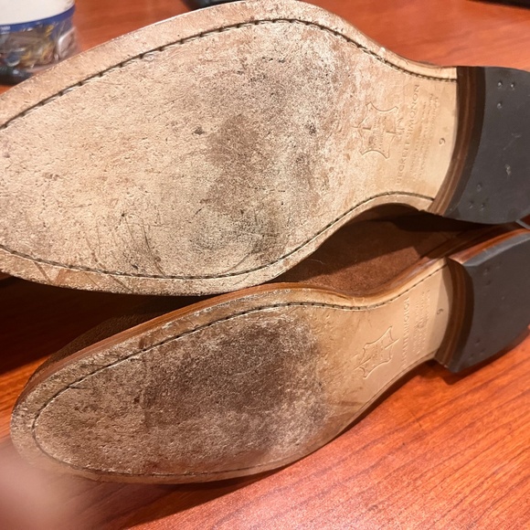 Tan suede double monk, size 9 (EU42) main image 11